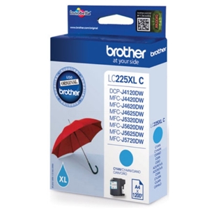 Original Brother LC225XLC Cyan Ink Cartridge High Capacity