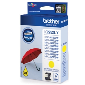 Brother Original LC225XLY Yellow Ink Cartridge High Capacity