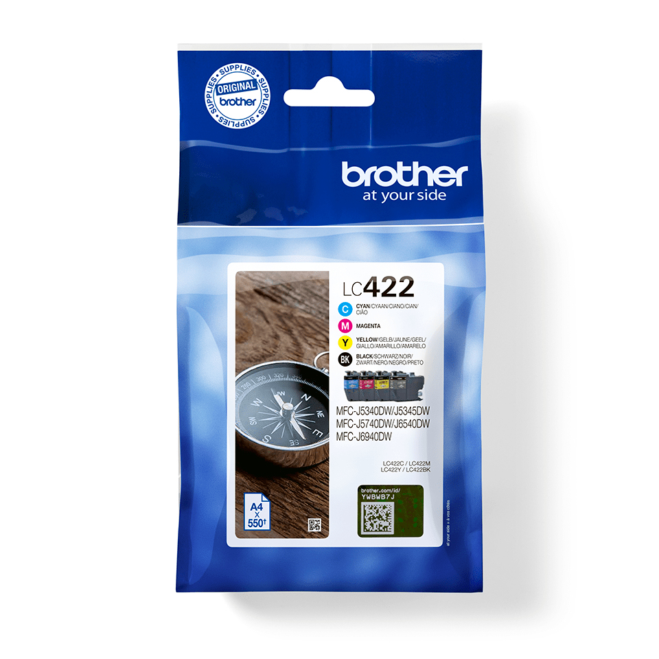 Brother Original LC422VAL Multipack Inkjet Cartridge