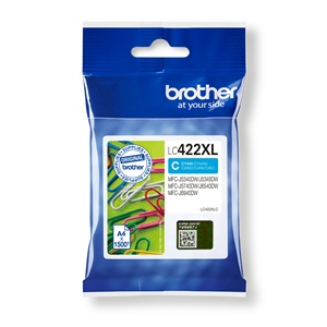 Brother Original LC422XLC Cyan High Capacity Inkjet Cartridge LC422XLC