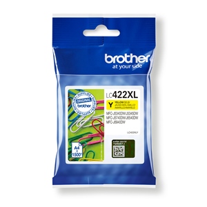 Original Brother LC422XLY Yellow High Capacity Inkjet Cartridge LC422XLY