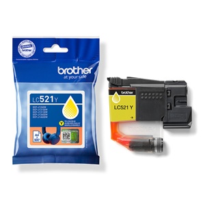 Brother Original LC‑521Y Yellow Inkjet Cartridge LC521Y