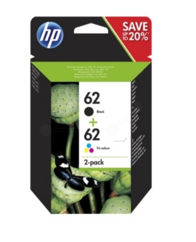 HP Original 62 Black & Colour Ink Cartridge Multipack (N9J71AE)