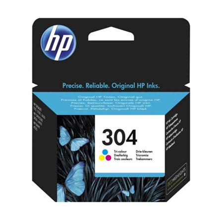 Original HP 304 Tri-Colour Inkjet Cartridge - (N9K05AE)