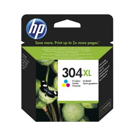 Original HP 304XL Tri-Colour High Capacity Inkjet Cartridge - (N9K07AE)