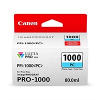 Canon Original PFI-1000PC Photo Cyan Inkjet Cartridge - (PFI-1000PC)