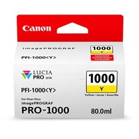 Original Canon PFI-1000Y Yellow Inkjet Cartridge - (PFI-1000Y)