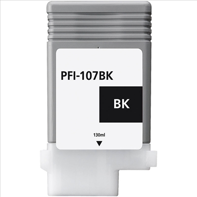 Compatible Canon PFI107BK Black Ink Cartridge 