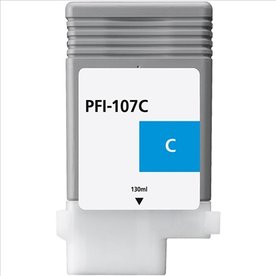 Compatible Canon PFI107C Cyan Ink Cartridge 