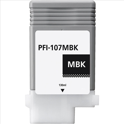 Compatible Canon PFI107MBK Matt Black Ink Cartridge 