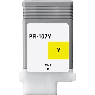 Original Canon PFI-107Y Yellow Ink Cartridge (6708B001AA)