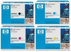 HP Original (Q5950A-Q5951A-Q5952A-Q5953A) Quad Pack, Black/Cyan/Magenta/Yellow
