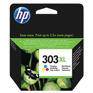 HP Original 303XL Tri-Colour High Capacity Inkjet Cartridge - (T6N03AE)