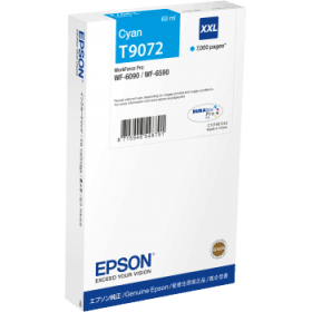 Epson Original T9072 XXL Cyan Extra High Capacity Inkjet Cartridge - (C13T907240)