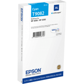 Original Epson T9082 Cyan High Capacity Inkjet Cartridge - (C13T908240)