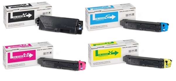 Original Kyocera TK-5140 Four Cartridge Toner Multipack - (TK5140BK/C/M/Y)