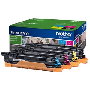 Brother Original TN-243 Four Colour Toner Cartridge Multipack - (Black/Cyan/Magenta/Yellow)
