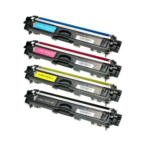 Compatible Brother TN-241 & TN-245 Toner Cartridge Multipack (Black,Cyan,Magenta,Yellow)
