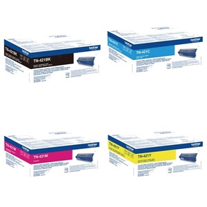 Brother Original TN-421 4 Colour Toner Cartridge Multipack - (TN421-PACK)