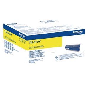 Original Brother TN-910Y Yellow High Capacity Toner Cartridge - (TN910Y)