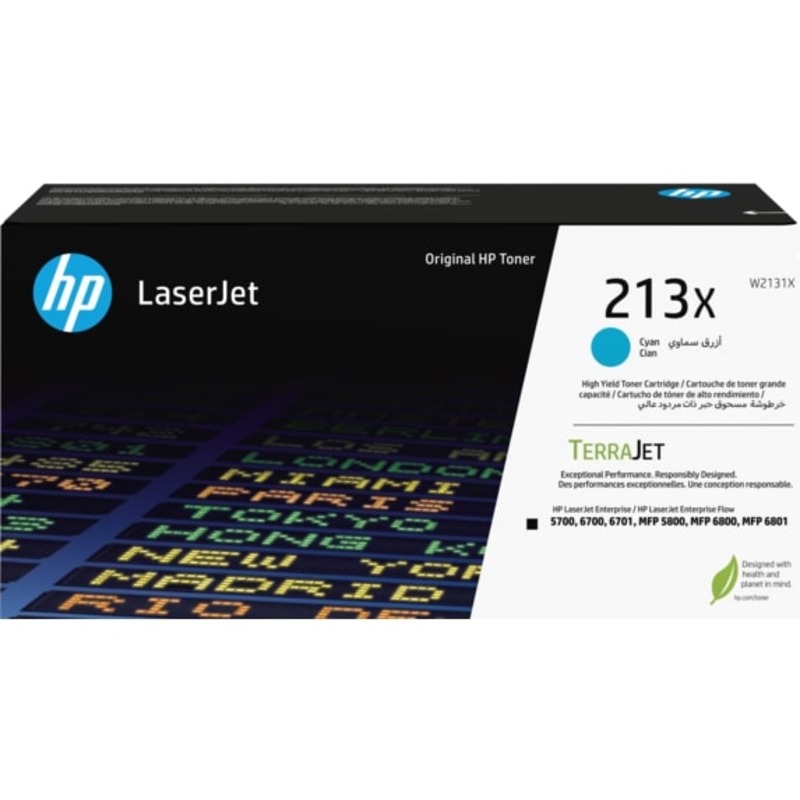 HP Original 213X Cyan Toner Cartridge W2131X