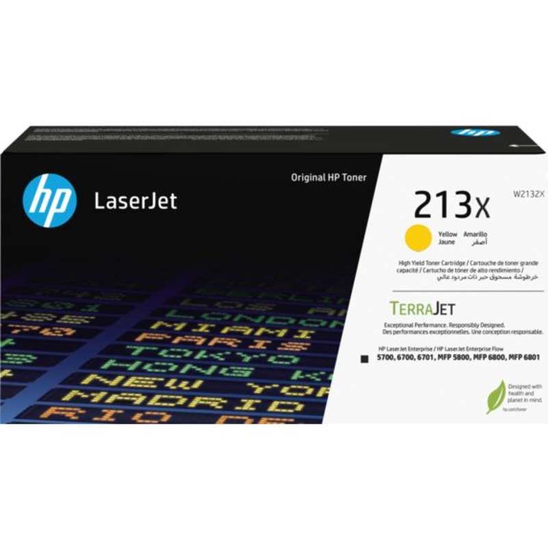 HP Original 213X Yellow Toner Cartridge W2132X