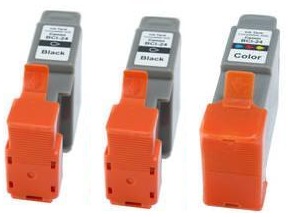 Compatible Canon BCI-24BK and BCI-24C Ink cartridges + EXTRA BLACK