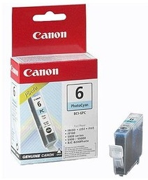 Original Canon BCI-6PC Photo Cyan Ink Cartridge (4709A002)