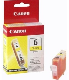 Original Canon BCI-6Y Yellow Ink Cartridge (4708A002)
