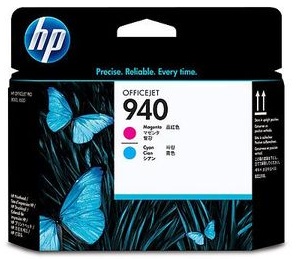 Original HP 940 Magenta and Cyan Printhead Pack (C4901A)