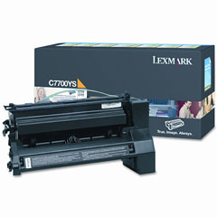 Original Lexmark C7700YS Yellow Toner Cartridge