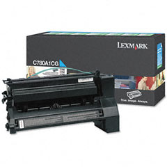 Original Lexmark C780A1CG Cyan Toner Cartridge