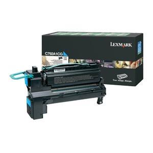 Original Lexmark C792A1CG Cyan Toner Cartridge