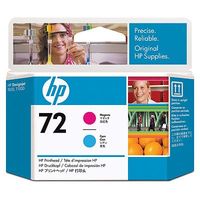 Original HP 72 Magenta and Cyan Printhead