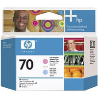 Original HP 70 Light Cyan and Light Magenta Printhead