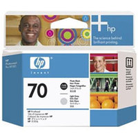 Original HP 70 Photo Black and colour set of Light Grey Printhead