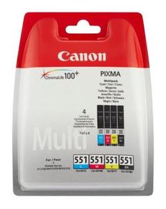 Original Canon CLI-551 a Set of  4 Ink Cartridge Multipack (6509B009)