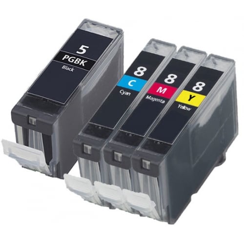 Compatible Canon PGI-5 and CLI-8 CMY a Set of 4 Ink cartridge