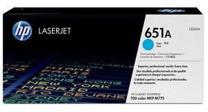 Original HP 651A Cyan Toner Cartridge (CE341A)