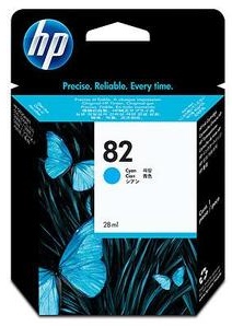 Original HP No.82 Cyan Ink Cartridge (CH566A)