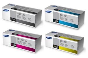 Original Samsung CLT-504S a set of 4 Toner Cartridge Multipack (CLT-K504S/C504S/M504S/Y504S) (Black,Cyan,Magenta,Yellow)