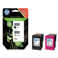 Original HP 300 Black and Colour Ink cartridge Multipack (CN637EE)