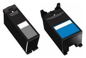 Compatible Dell 592-11296 Black and Colour 592-11298 Ink Cartridges Set High Capacity (Series 24)