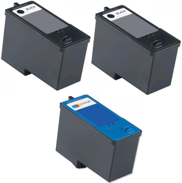 Remanufactured Dell MK990/MK992 Black and MK991/MK993 Colour Ink Cartridges + EXTRA BLACK