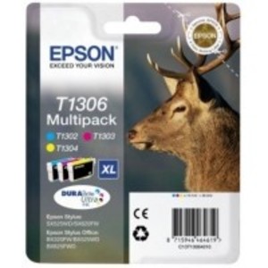 Original Epson T1306 Colour Multipack (CMY)