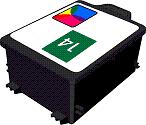 Remanufactured HP 14 (C5010) High Capacity Colour  Ink cartridge