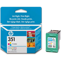 Original HP 351 Colour Standard Capacity Ink cartridge  (CB337EE)