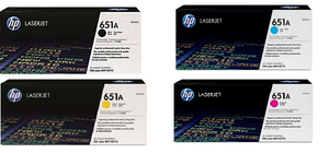 Original HP 651A a set 0f 4 Toner Cartridge Multipack (CE340A/CE341A/CE342A/CE343A)