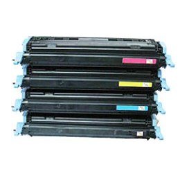 Compatible HP Q6000A, Q6001A, Q6002A, Q6003A a Set of 4 Toner Cartridges