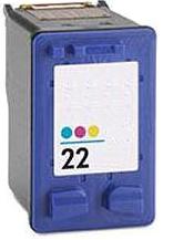 Remanufactured HP 22 (C9352AE) High Capacity Colour Remanufactured Ink Cartridge (Has 3 x More Ink Than The Originals)